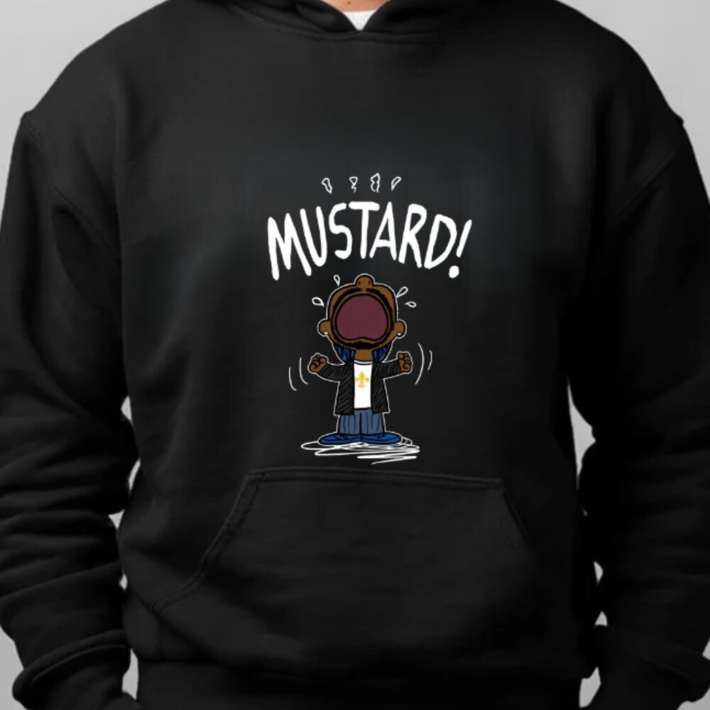 Mustard!!! Hoodie (Black/New)